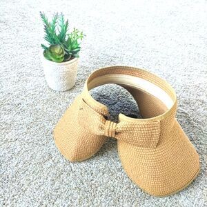 New Tan Ponytail Friendly Straw Hat